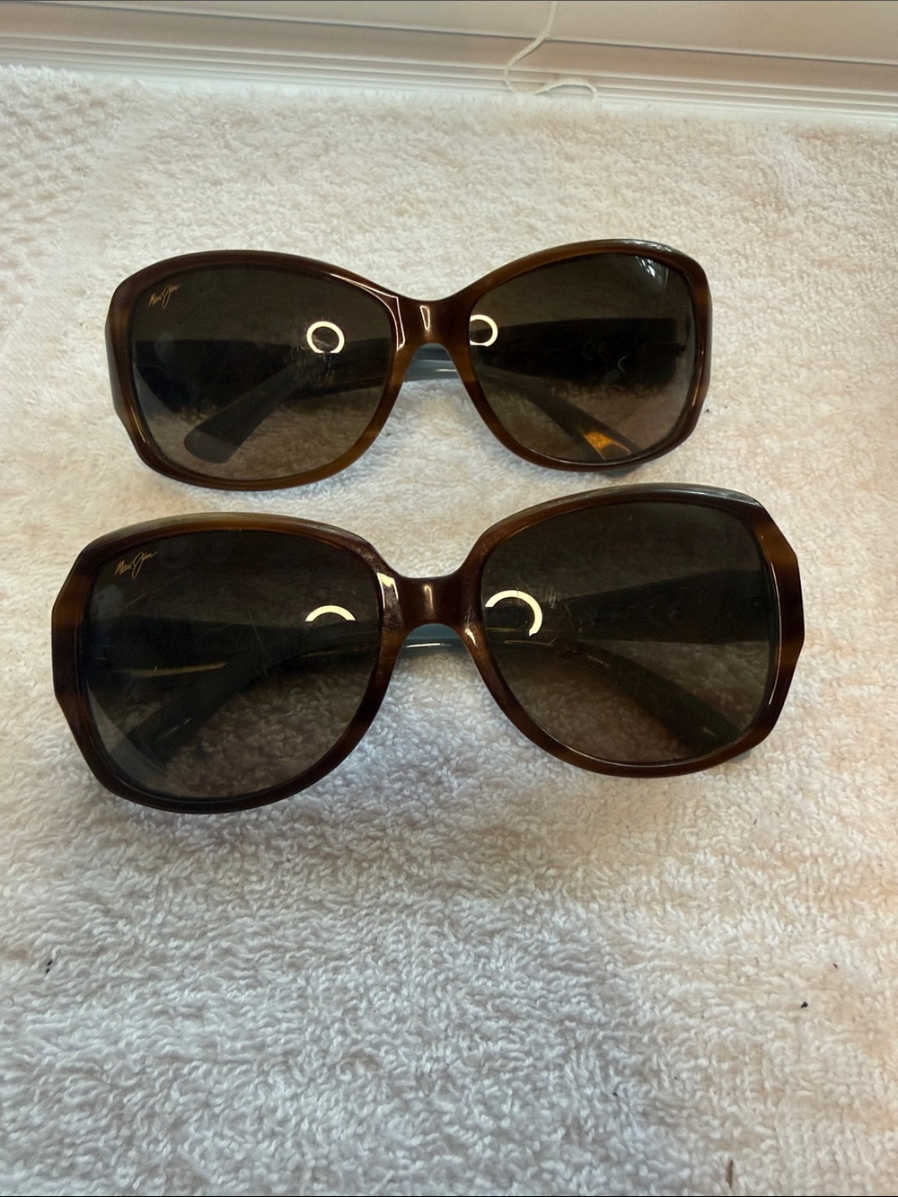 (2) pair Maui Jim Kalena/Nalani Glasses/Sunglasses Frames In Tortoise And Blue
